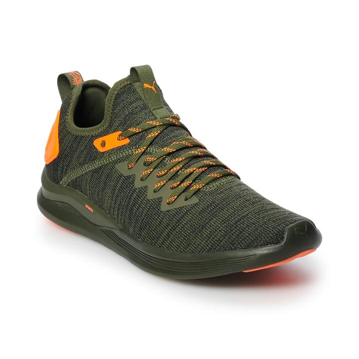 Puma Ignite Flash Evoknit Men's Sneakers, Size: 10, Green