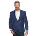 Men's Chaps Classic-fit Patterned Stretch Sport Coat, Size: 44 Long, Blue