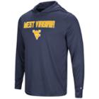 Men's Campus Heritage West Virginia Mountaineers Hooded Tee, Size: Medium, Dark Blue