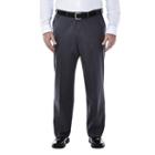 Big & Tall Haggar Premium Stretch No-iron Khaki Flat-front Pants, Men's, Size: 46x30, Dark Grey