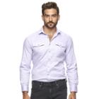 Men's Marc Anthony Slim-fit Textured Stretch Button-down Shirt, Size: Medium, Med Purple