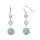 Lc Lauren Conrad Mint Green Nickel Free Triple Drop Earrings, Women's