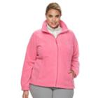 Columbia, Plus Size Three Lakes Fleece Jacket, Women's, Size: 1xl, Dark Pink
