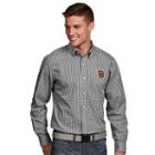 Men's Antigua San Francisco Giants Associate Plaid Button-down Shirt, Size: Large, Black