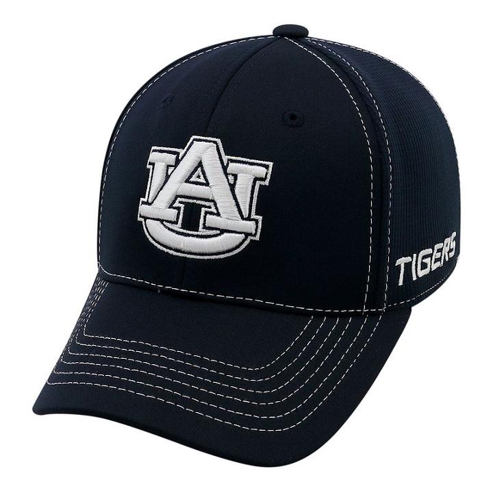 Adult Top Of The World Auburn Tigers Dynamic Performance One-fit Cap, Men's, Blue (navy)