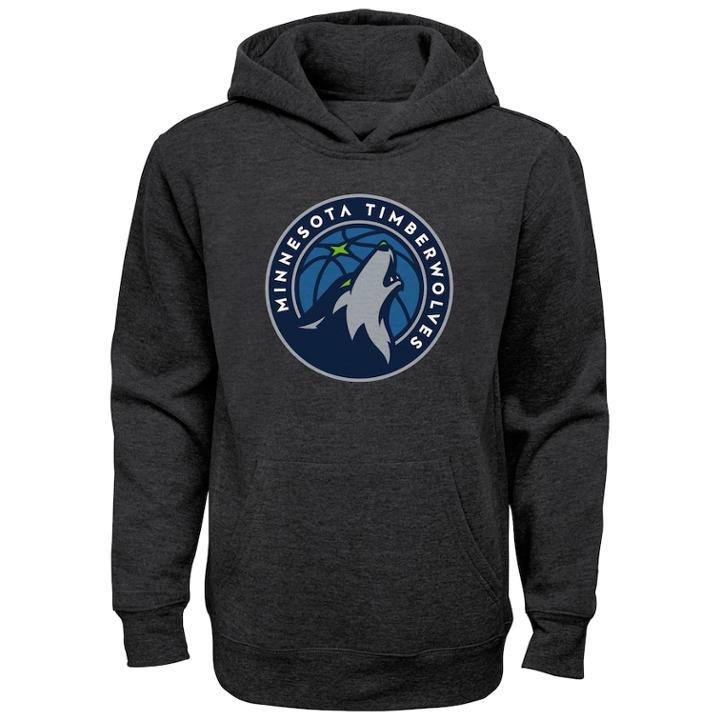 Boys 8-20 Minnesota Timberwolves Promo Hoodie, Size: M 10-12, Grey (charcoal)