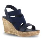 Tuscany By Easy Street Felisa Women's Wedge Sandals, Size: 8.5 Ww, Blue (navy)