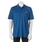 Men's Pebble Beach Classic-fit Striped Jacquard Performance Golf Polo, Size: Small, Blue (navy)