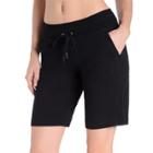 Women's Danskin High-waisted Bermuda Shorts, Size: Xl, Black