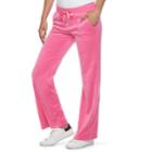 Women's Juicy Couture Bootcut Velour Pants, Size: Medium, Med Pink