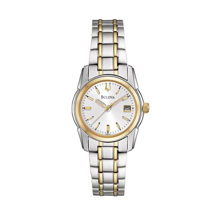 Bulova Women's Dress Two Tone Stainless Steel Watch - 98m105, Multicolor
