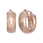 14k Gold Hoop Earrings, Women's, Pink