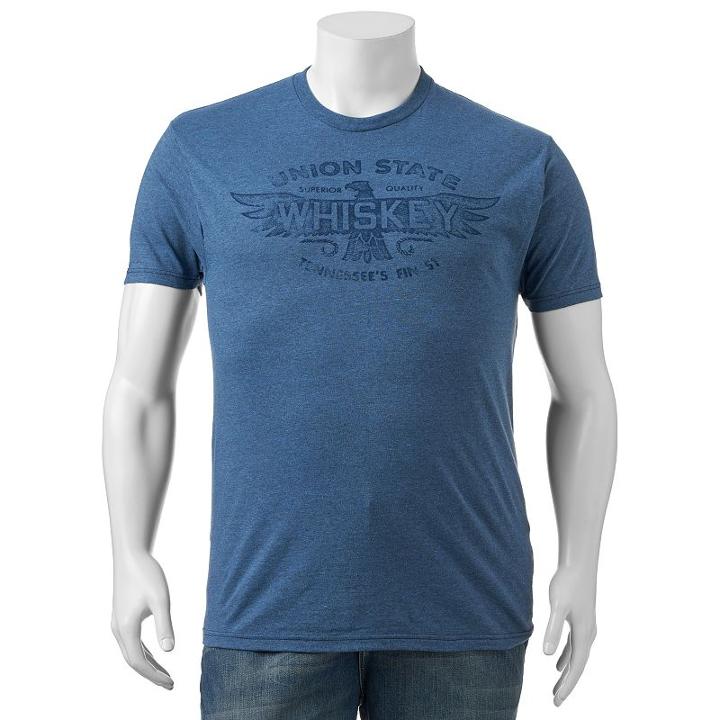 Big & Tall Sonoma Goods For Life&trade; Union State Whiskey Tee, Men's, Size: 2xb, Red Overfl