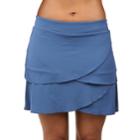 Women's Soybu Petal Yoga Skort, Size: Xl, Blue