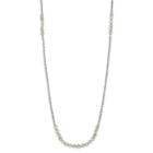 Simply Vera Vera Wang Beaded Long Necklace, Women's, Grey