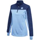 Women's Campus Heritage North Carolina Tar Heels Scaled Quarter-zip Pullover Top, Size: Large, Dark Blue