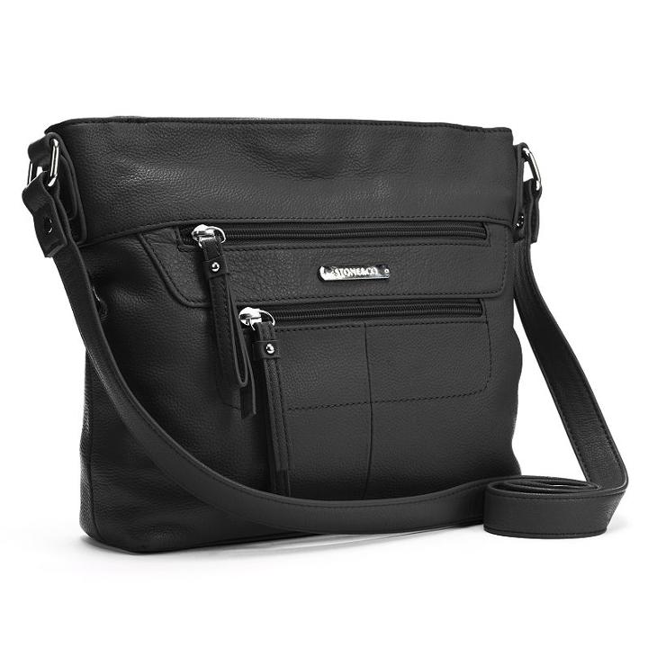 Stone And Co. Tina Leather Bucket Bag, Women's, Black