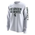Men's Nike Michigan State Spartans 2018 March Madness Bench Tee, Size: Xl, White