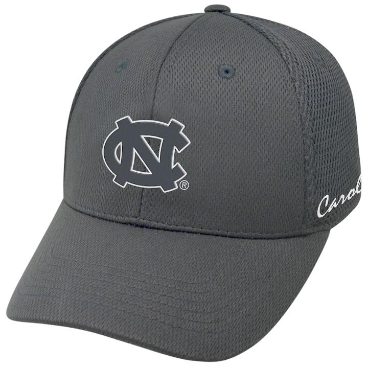 Adult Top Of The World North Carolina Tar Heels Fairway One-fit Cap, Men's, Grey (charcoal)