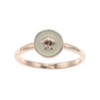 Lc Lauren Conrad White Seashell Ring, Women's, Size: 7