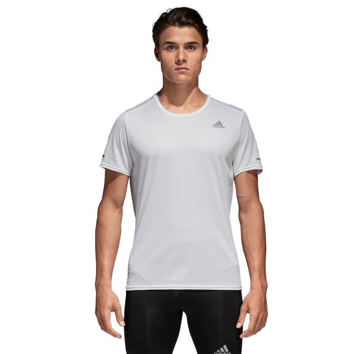 Men's Adidas Running Tee, Size: Large, White