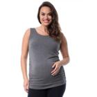 Plus Size Maternity Pip & Vine By Rosie Pope Ruched Tank, Size: 3x-mat, Multicolor