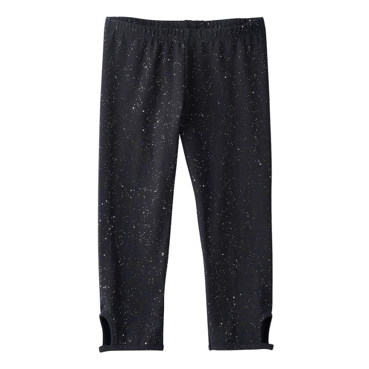 Girls 7-16 So&reg; Glitter Keyhole Capri Leggings, Size: 16, Black