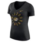 Women's Nike Missouri Tigers Dri-fit Touch Tee, Size: Small, Black