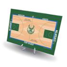Milwaukee Bucks Replica Basketball Court Display, Size: Novelty, Grey