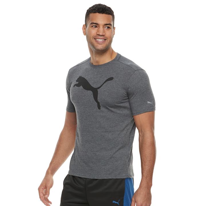 Men's Puma Big Cat Tee, Size: Small, Grey