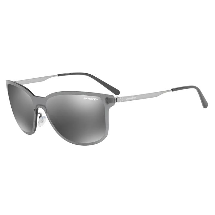 Arnette Hundo-p2 An3074 55mm Rectangle Mirror Sunglasses, Women's, Drk Orange