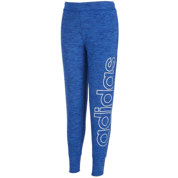 Girls 7-16 Adidas Space Dyed Melange Jogger Leggings, Size: Large, Med Blue