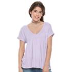 Juniors' Mudd&reg; Empire Swing Tee, Girl's, Size: Small, Brt Purple