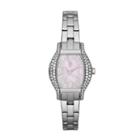 Jennifer Lopez Women's Crystal Stainless Steel Watch, Size: Small, Grey