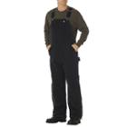 Men's Dickies Sanded Duck Insulated Bib Overall, Size: Small, Black