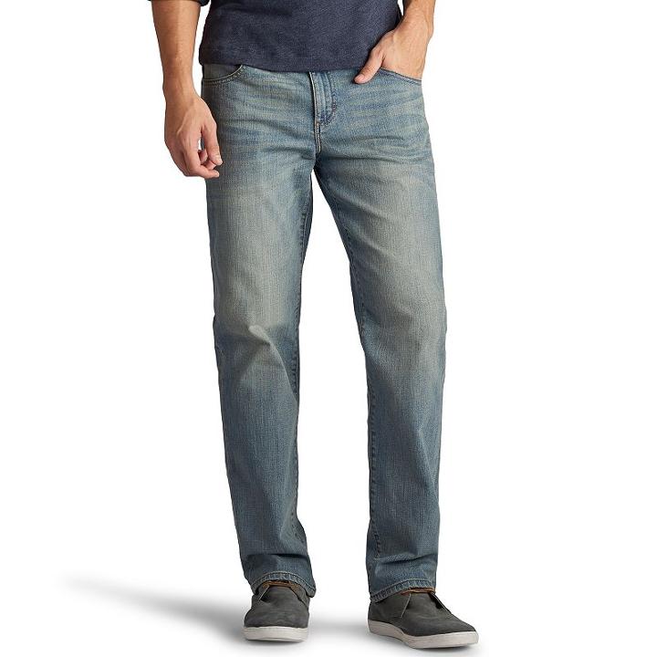 Men's Lee Modern Series Active Comfort Straight-leg Jeans, Size: 29x30, Med Blue
