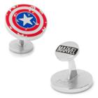 Marvel Captain America Distressed Shield Cuff Links, Men's, Multicolor