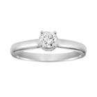Simply Vera Vera Wang Diamond Solitaire Engagement Ring In 14k White Gold (1/3 Ct. T.w.), Women's, Size: 5