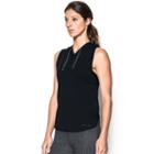 Women's Under Armour Favorite Mesh Sleeveless Hoodie, Size: Xs, Black