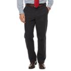 Big & Tall Croft & Barrow&reg; Classic-fit Stretch Flannel-lined Chino Pants, Men's, Size: 46x34, Black