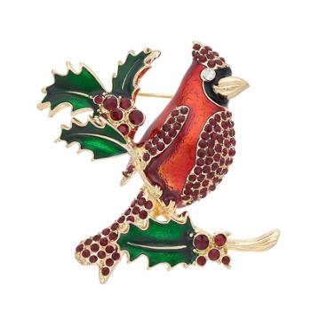 Dana Buchman Holiday Cardinal Pin, Women's, Multicolor