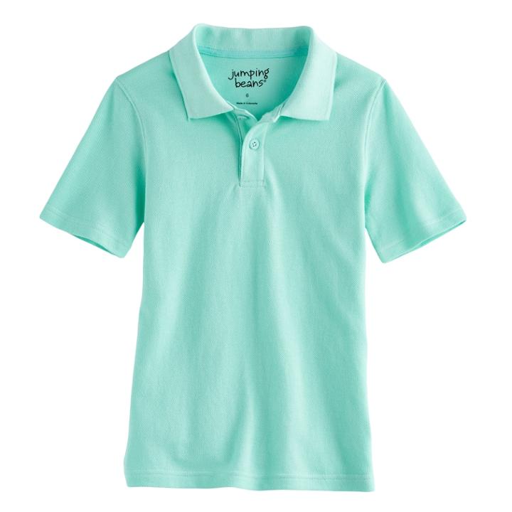 Boys 4-10 Jumping Beans&reg; Pique Polo, Size: 10, Light Blue