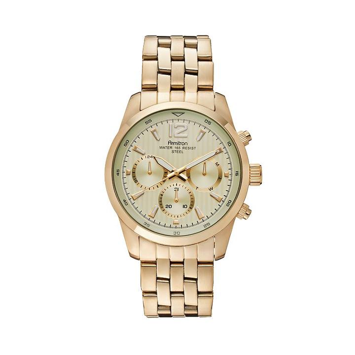 Armitron Men's Stainless Steel Watch, Yellow