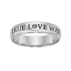 Sterling Silver Diamond Accent True Love Waits Purity Ring, Women's, Size: 7, White