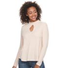 Juniors' So&reg; Keyhole Swing Tee, Teens, Size: Xs, Lt Green