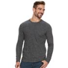 Men's Marc Anthony Slim-fit Textured Soft Touch Crewneck Tee, Size: Medium, Black