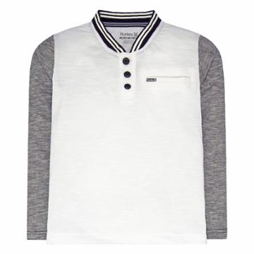 Boys 4-7 Hurley Raglan Henley, Size: 7, White