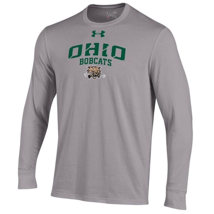 Men's Under Armour Ohio Bobcats Long-sleeve Tee, Size: Medium, Ohu Gray