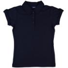 Girls 7-16 Chaps Tab School Uniform Polo, Girl's, Size: Small, Blue (navy)