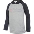 Girls 7-16 Adidas Colorblock Hooded Sweatshirt, Size: Medium, Black
